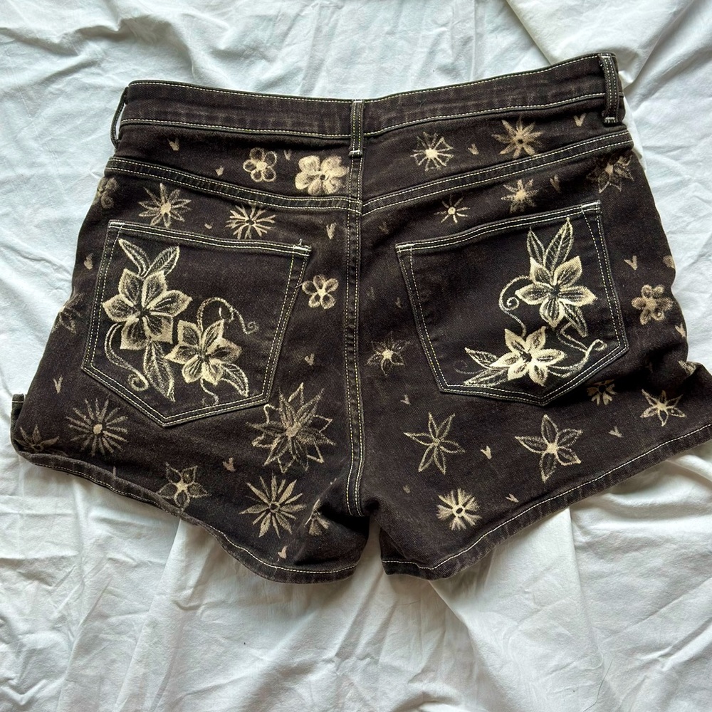 Black Jean Shorts